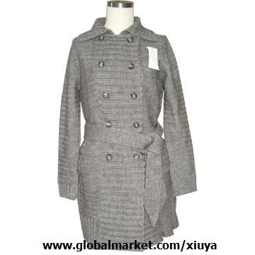 Woolen Knitted Female Coat