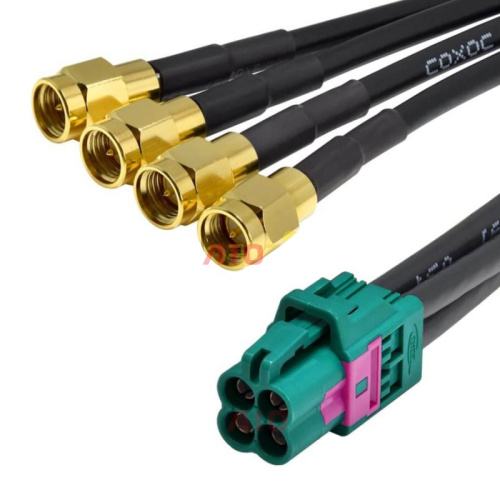 Auto Female Mini Fakra to Male SMA Cable