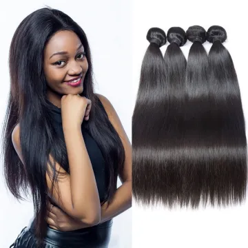 New design hot product factory wholesale price aliexpress online shopping 4 Bundles Brazilian Straight Hair Weft 10-26 inch