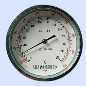 150mm Bimetal Thermometer for Petrol Chemical Power Plant Temperature Instrument Dial