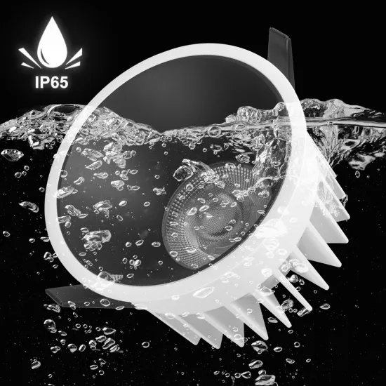 Anti-Glare Waterproof IP65 Bathroom Recessed 20W LED Downlight