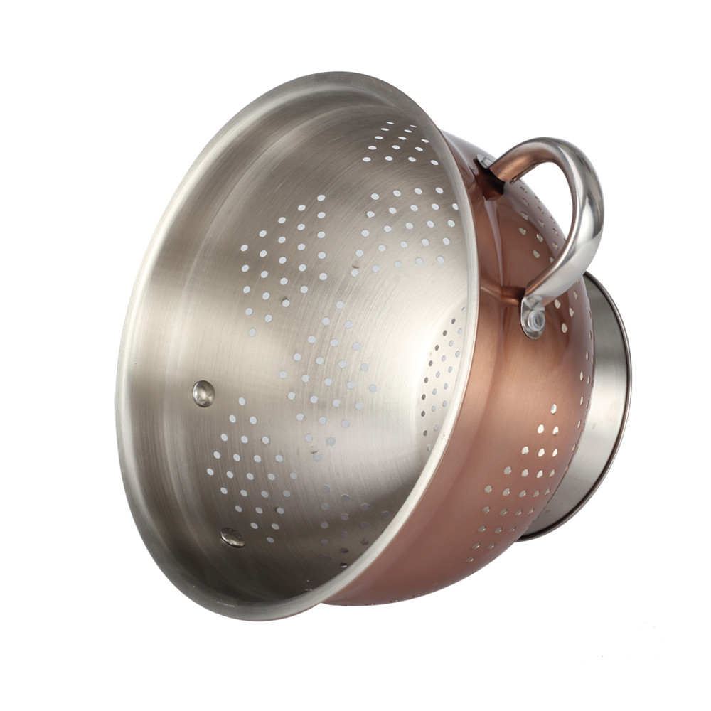 Copper Fruit Colander Easy Drain Water