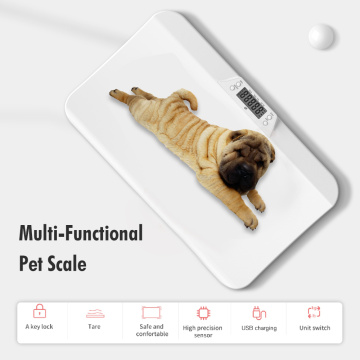 Pet Scale Multi-Function Baby Scale Digital Dog Scale Toddler Puppy Cat Dog Tare Low Power Overload Indication Hold&Lock 20KG