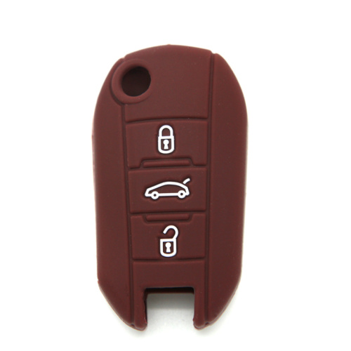 Peugeot Remote 3 buttons car key silicone cover