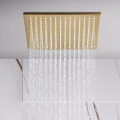 Concealed Shower Square Head Gold Bathroom Shower Set