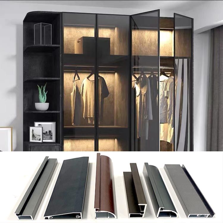 Extrusão de alumínio personalizada para quadros de guarda -roupa (OEM/ODM)