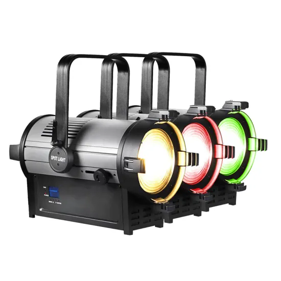 400W Warm White LED Follow Spot Fill Light for Church TV Live Broadcast