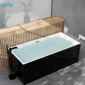 Modern Black Design Libù acrilico indipendente con funzione di massaggio da fabbriche OEM competitive