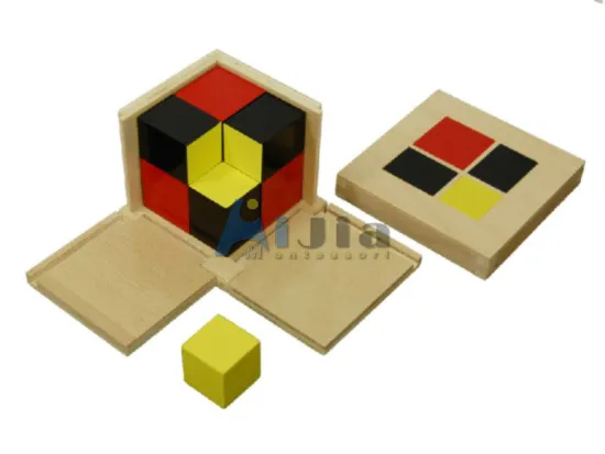 Montessori teaching material Algebraic Binomial Cube