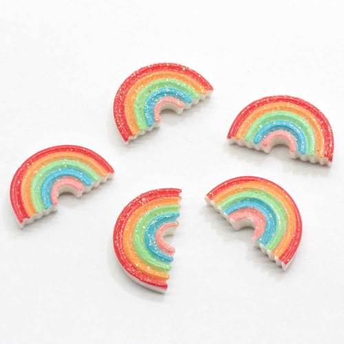100PCS Glitter  Flatback Planar Resin Color DIY Crafts Supplies Arts Phone Shell Decor Material Hair Accessories Kids Toy