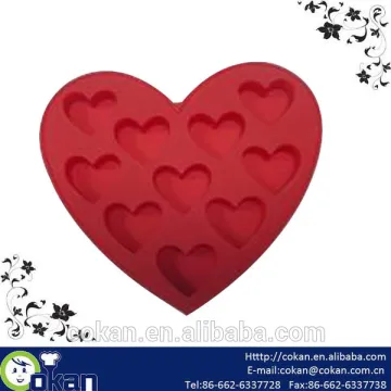 Heart shape silicone ice cube mold,ice cube tray,chocolate mold CK-C122