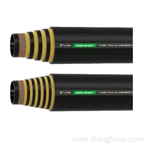 ISO18752 DC four-layer steel wire spiral hydraulic hose