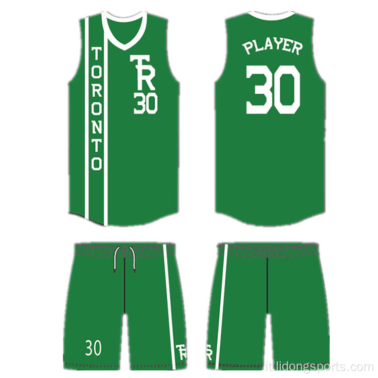 Maglie da basket personalizzata Sublimation Basketball Uniform