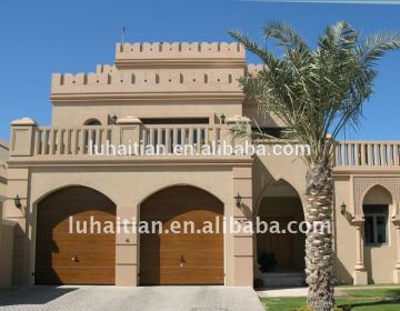 Exterior security steel garage door with remote controller