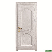 Puerta individual de madera sólida blanca blanca