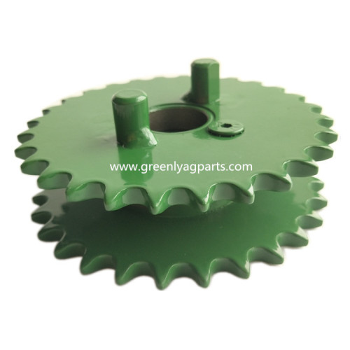 AA49877 Sprocket असेंबली 28-28 बियरिंग्स के साथ टूथ क्लस्टर