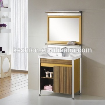 8847 Factory direct wood color floor standing classic bathroom furniture