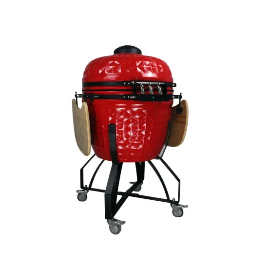 Auplex 26-Inch Kamado Grill - Lar Red BBQ Charcoal Smoker