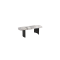 Modern Rectangular Marble Top Coffee Table