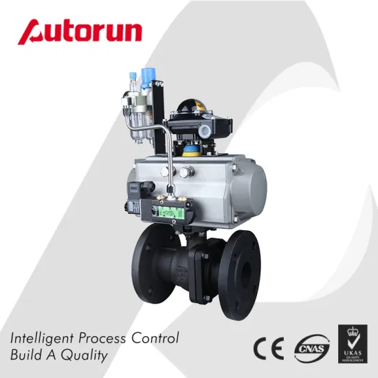 Pneumatic Flange Ball Valve with Limit Switch