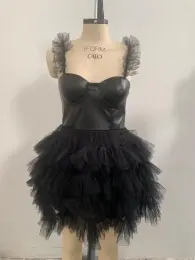 polyester spandex mesh skirt