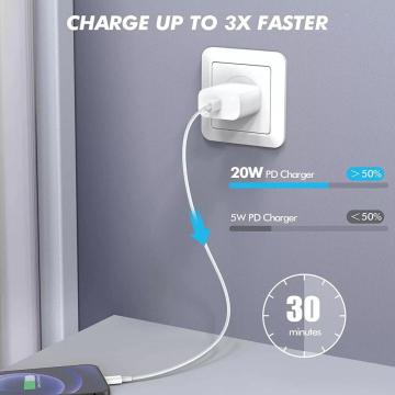 稲妻の卸売20W充電ケーブルタイプC