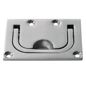 Hot Sale 316 Stainless Steel Polish Marine Hardware Round Flush Lift Ring Handle
