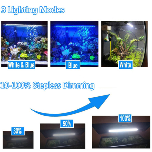 Zanurzalny IP67 Aquarium LED światła z funkcją licznika czasu