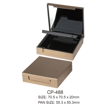 Square Cosmetic Powder Case with Mirror