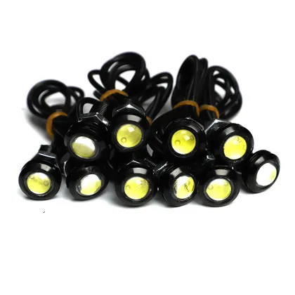 12V Car Eagle Eye DRL LED Daytime Running Lights for 23MM and 18MM, Backup Reversing Parking Signal Lamps