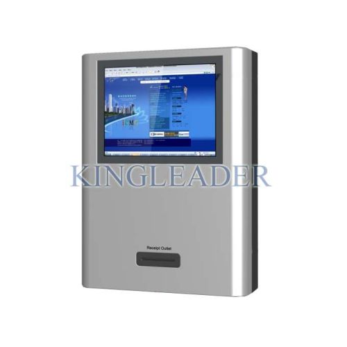 Interactive Wall Mount Kiosk With Thermal Printer For Self Service