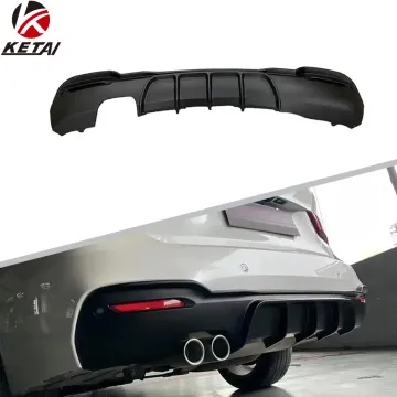 M-Performance Style Rear Bumper Diffuser with Dual Hole Single Outlet for BMW F34 M-Tech