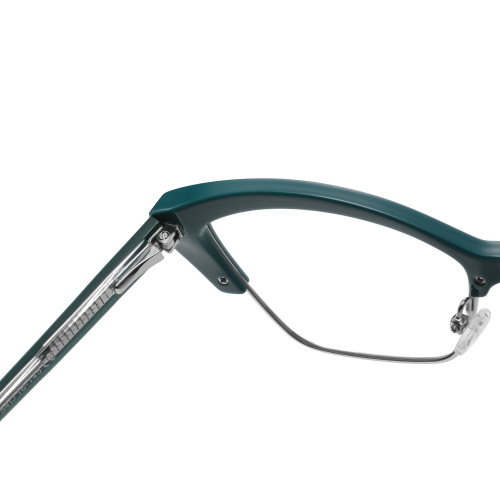 Cat Eye Half Frame TR Glasses