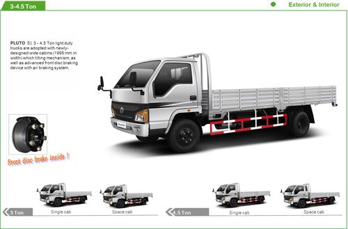 Kingstar Pluto B1 4.5 Ton Light Truck, Auto (Diesel Single Cab Truck)