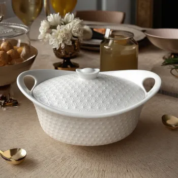 Factory Wholesale Ceramic Soup Tureen with Handle - Good Quality and Affordable