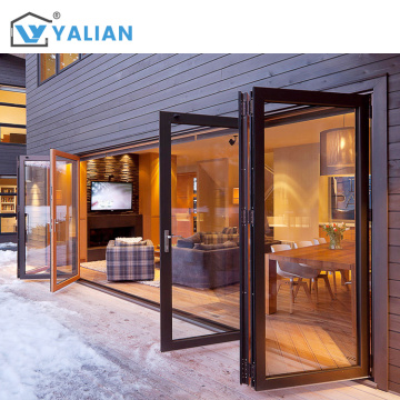 Modern High-Performance Aluminum Alloy Folding Glass Door