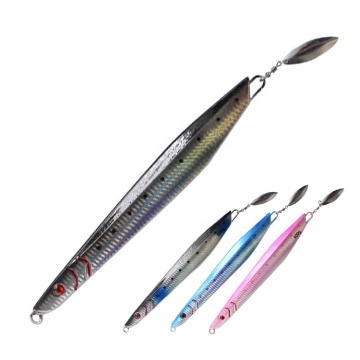 Fast Sinking Saltwater Trolling Lures - 400g to 500g Metal Jigs with Luminous Glow for Slow Pitch Jigging