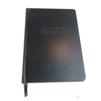 Office Stationery PU Leather Black a5 Notebook