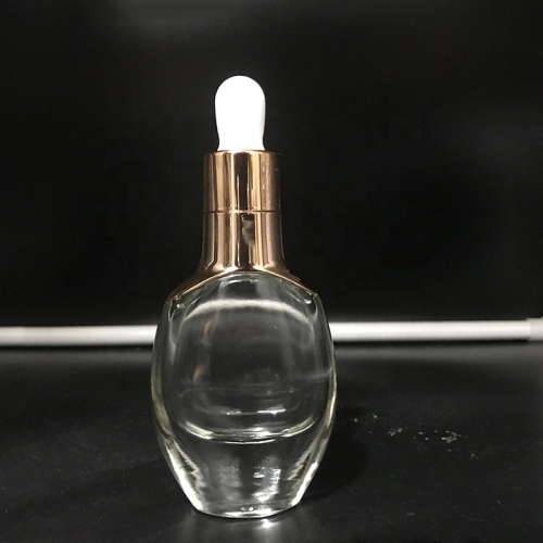 30ML زجاج زجاجات القطارة المسطحة