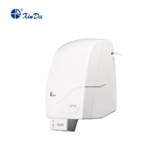 Hand touching type hand dryer