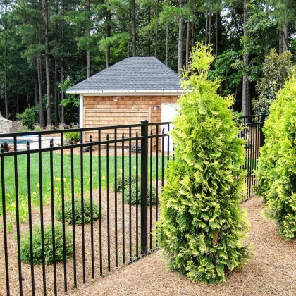 Profusion Welded Ornamental Steel Fence by Montage Fence & Gates