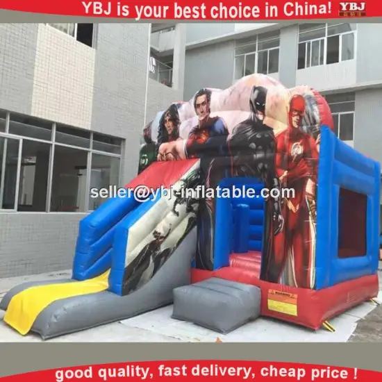 Hot commercial inflatable bouncer with big slide for sale