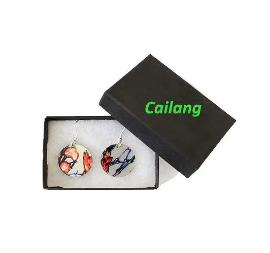 Custom Logo Printing Jewelry Earring Gift Boxes