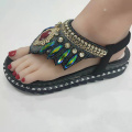 peafowl sandal upper fashion model