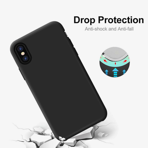 skin liquid silicone phone case for iphone x cover shell