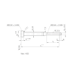 ISO8020 Pilots stans med cylindrisk headparabolisk spids