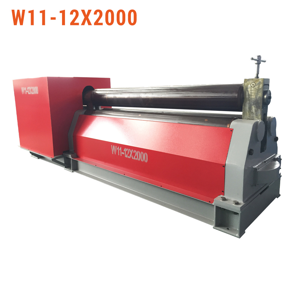 W11-12X2000 Three Rollers Mechanical Plate Rolling Machine