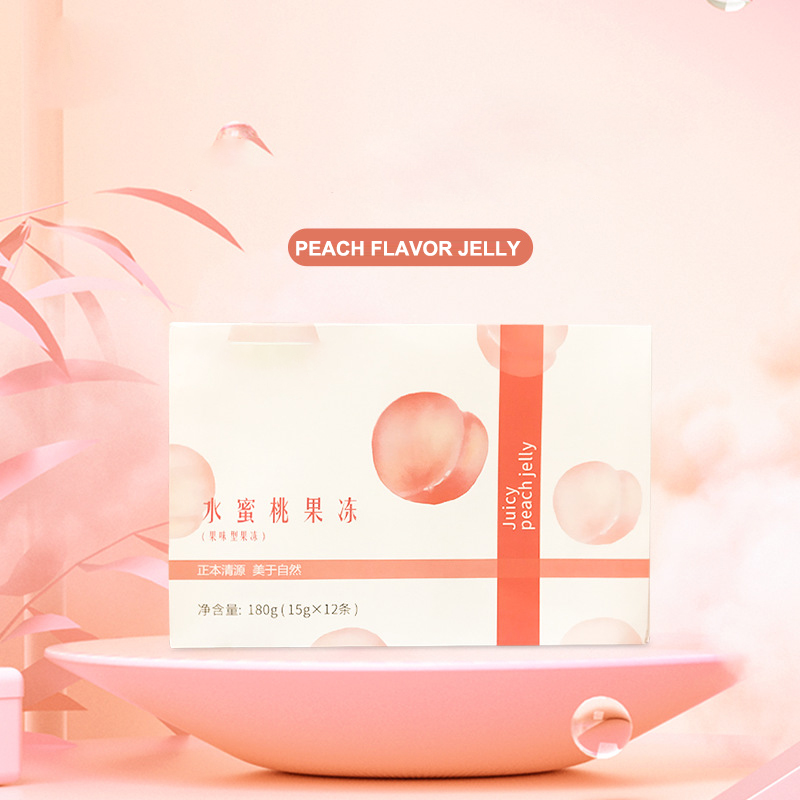 OEM/ODM Collagen Protein Boost Immunity Peach Flavor Women Nourish Skin Whitening Fish Collagen Jelly