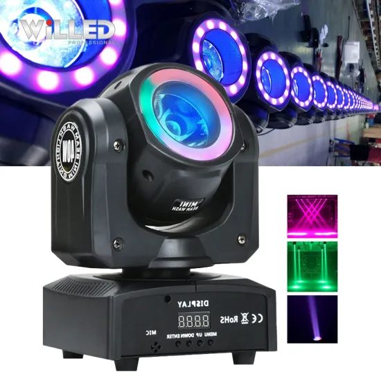 LED Stage Effect Light Projector - DJ Laser Disco Gobo Moving Light with DMX 60W Sharpy Beam