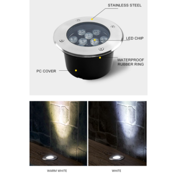 LED 지상 조명 18W 실외 방수 IP68